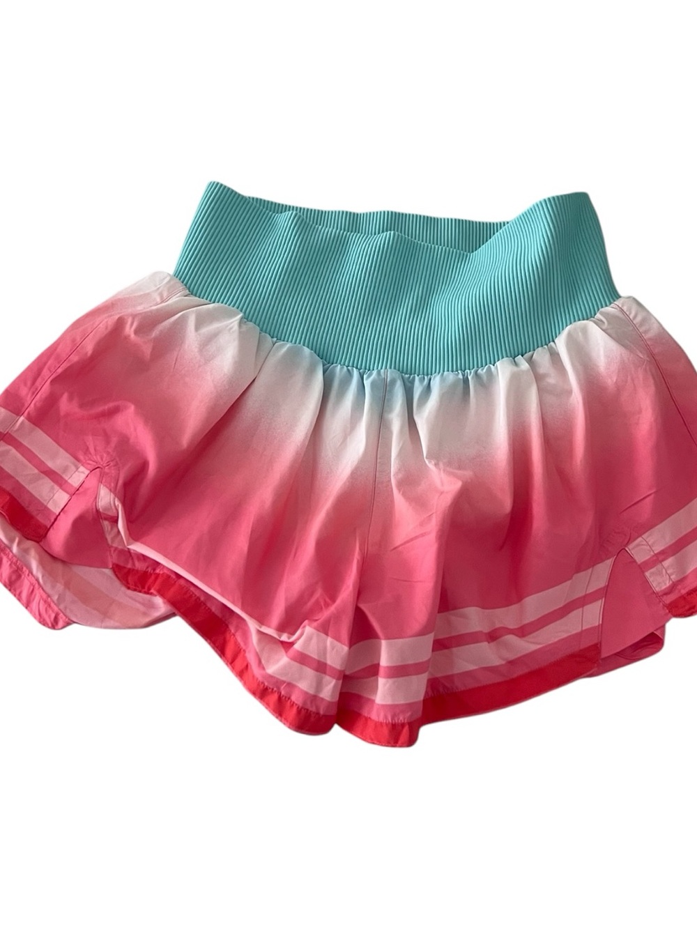 Free People Movement | pink and white ombre shorts